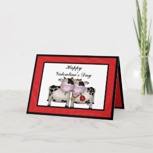 Valentine's Day Love Cows Greeting card