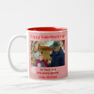 Valentines Day Love for Wife Girlfriend Cute Photo Two-Tone Coffee Mug