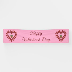 Valentines Day Love Heart Acorn Custom Banner