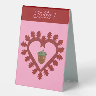 Valentines Day Love Heart Acorn Custom Wedding