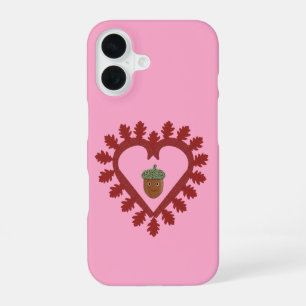 Valentines Day Love Heart Acorn iPhone 16 Case