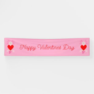 Valentines Day Love Heart Axolotl Custom Banner
