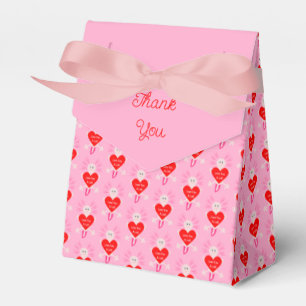 Valentines Day Love Heart Axolotl Custom Wedding Favour Box