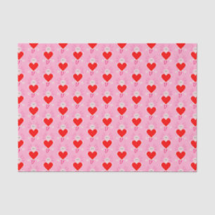 Valentines Day Love Heart Axolotl Tissue Paper
