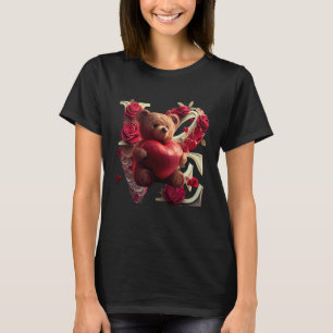 Valentine's Day Love Heart Bear Teddy Girlfriend T-Shirt