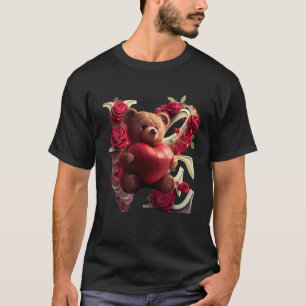 Valentine's Day Love Heart Bear Teddy Girlfriend T-Shirt