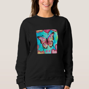 Valentine's Day Love Heart Butterfly Girlfriend Fi Sweatshirt