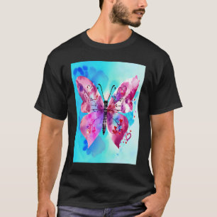Valentine's Day Love Heart Butterfly Girlfriend Fi T-Shirt