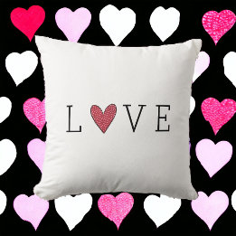 Valentine's Day Love Heart Cushion