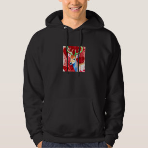 Valentine's Day Love Heart Cute Deer Girlfriend Fi Hoodie