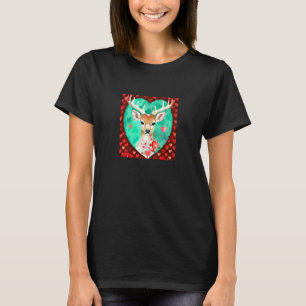 Valentine's Day Love Heart Cute Deer Girlfriend Fi T-Shirt