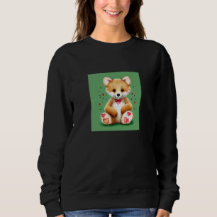 Valentine's Day Love Heart Fox Teddy Girlfriend Fi Sweatshirt