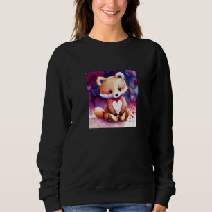 Valentine's Day Love Heart Fox Teddy Girlfriend Fi Sweatshirt