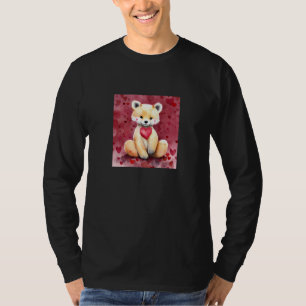 Valentine's Day Love Heart Fox Teddy Girlfriend Fi T-Shirt