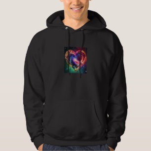 Valentine's Day Love Heart Galaxy Girlfriend Fianc Hoodie