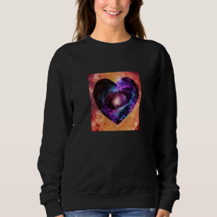 Valentine's Day Love Heart Galaxy Girlfriend Fianc Sweatshirt