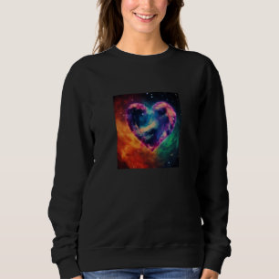 Valentine's Day Love Heart Galaxy Girlfriend Fianc Sweatshirt