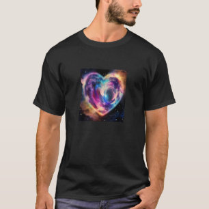 Valentine's Day Love Heart Galaxy Girlfriend Fianc T-Shirt