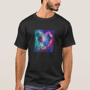 Valentine's Day Love Heart Galaxy Girlfriend Fianc T-Shirt