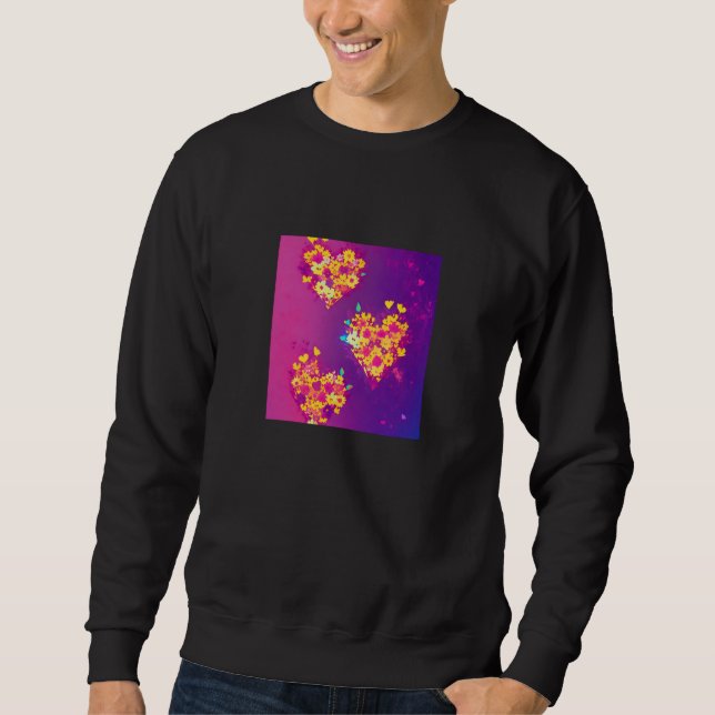Valentine's Day Love Heart Girlfriend Fiancée Wife Sweatshirt (Front)