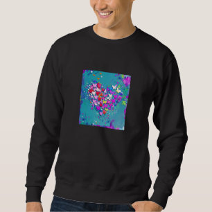 Valentine's Day Love Heart Girlfriend Fiancée Wife Sweatshirt