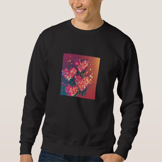 Valentine's Day Love Heart Girlfriend Fiancée Wife Sweatshirt (Front)