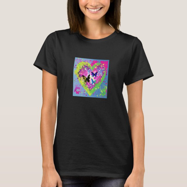 Valentine's Day Love Heart Girlfriend Fiancée Wife T-Shirt (Front)