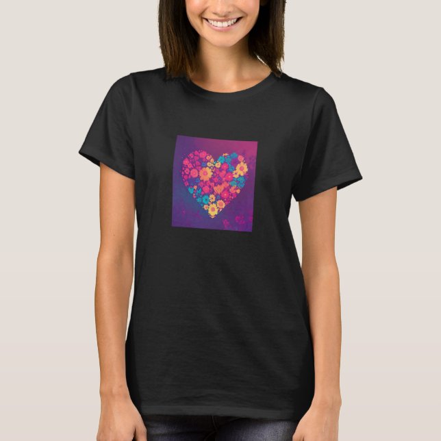 Valentine's Day Love Heart Girlfriend Fiancée Wife T-Shirt (Front)