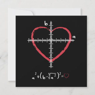 Valentines Day Love Heart Math Relationship Scienc Invitation