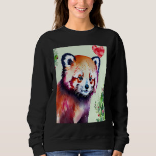 Valentine's Day Love Heart Red Panda Girlfriend Fi Sweatshirt