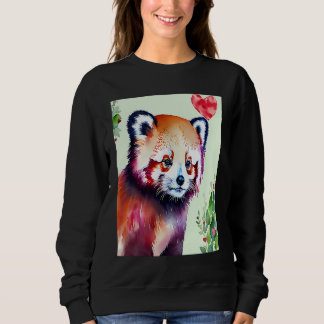 Valentine's Day Love Heart Red Panda Girlfriend Fi Sweatshirt