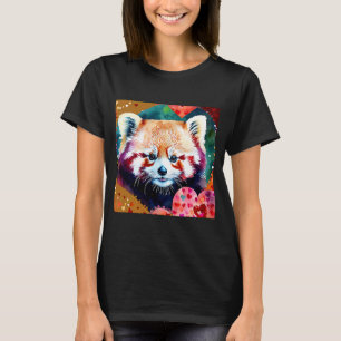 Valentine's Day Love Heart Red Panda Girlfriend Fi T-Shirt