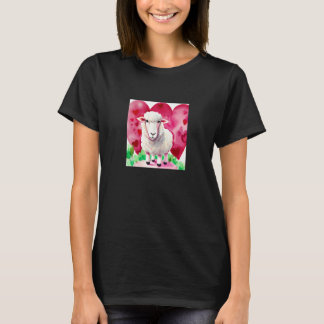 Valentine's Day Love Heart Sheep Girlfriend Fiancé T-Shirt