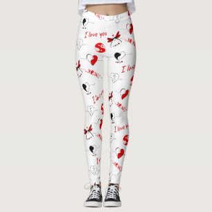 Valentine's Day Love & Hearts  Leggings