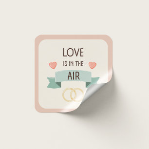 Valentines day - Love is in the air Square Sticker