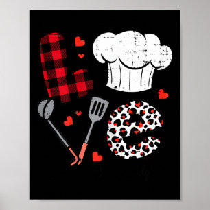 Valentines Day Love Lunch Lady Life School Cafeter Poster