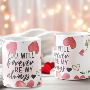 Valentines day Love Pink and red candy hearts Coffee Mug