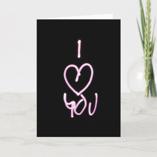 Valentines Day Love U Typographic Image Quote Art Card