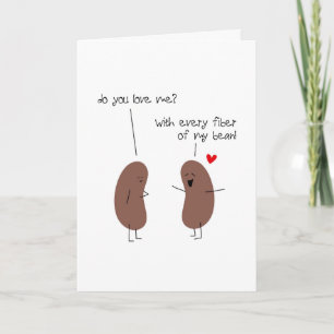 Valentine's Day, Love You, Every Fibre of My Bean Holiday Card