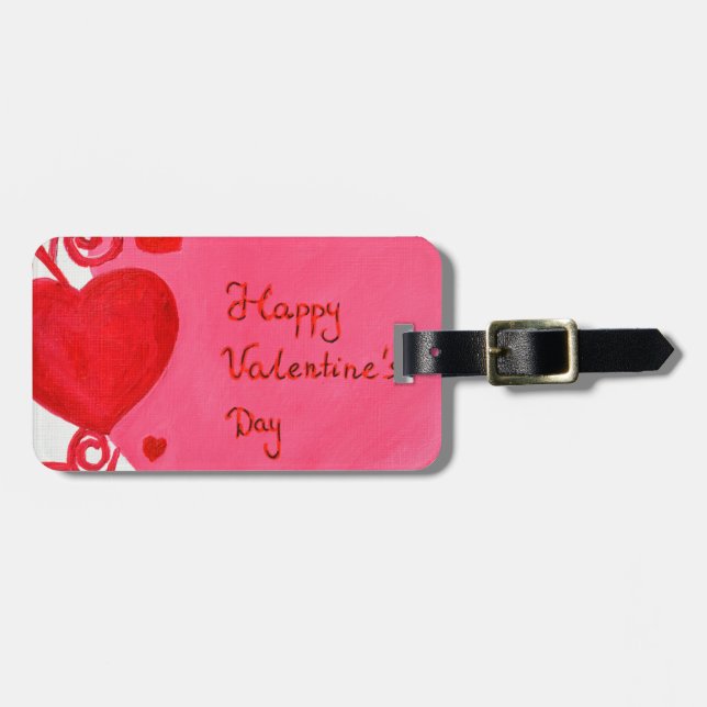Valentine's Day Luggage Tag (Front Horizontal)
