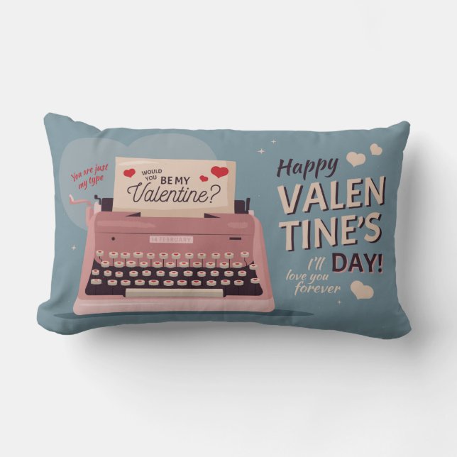 Valentine's Day Lumbar Cushion (Front)