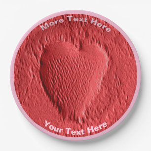 Valentine's Day - Mars Paper Plate
