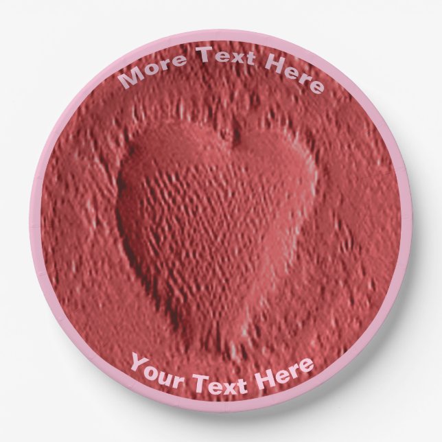 Valentine's Day - Mars Paper Plate (Front)