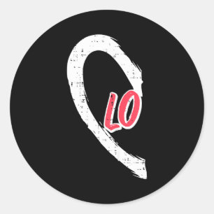 Valentines Day Matching Love Lo Heart Cute Couple  Classic Round Sticker