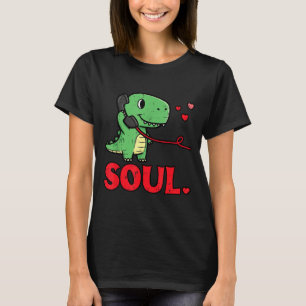 Valentines Day Matching Soulmates Soul Dino Trex C T-Shirt