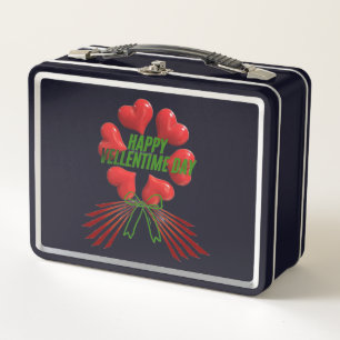 Valentine's Day Metal Lunch Box