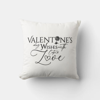 Valentine's day Minimalist Lettering Cushion