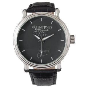 Valentine's day Minimalist Lettering Watch