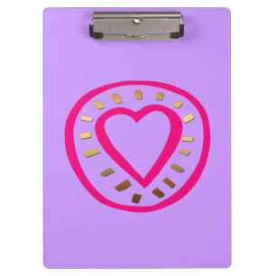 Valentine's Day - Modern Heart 2 Clipboard