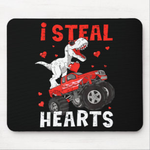 Valentines Day Monster Truck Trex Boy Toddler I St Mouse Pad